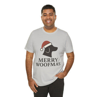 Merry Woofmas Christmas Unisex Jersey Short Sleeve Tee T-shirt