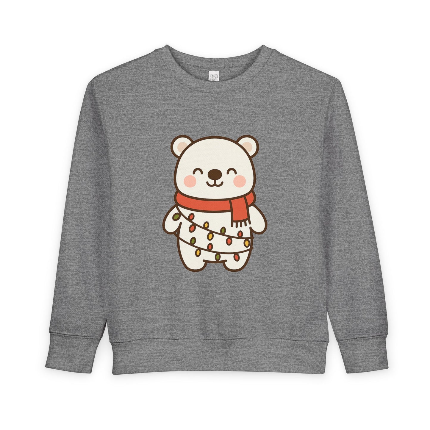 Polar Bear With Lights ChristmasToddler Sweatshirt