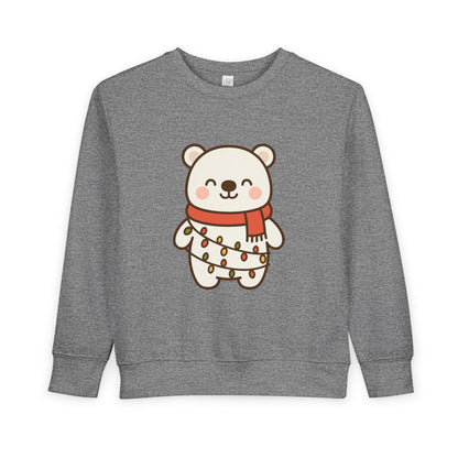 Polar Bear With Lights ChristmasToddler Sweatshirt