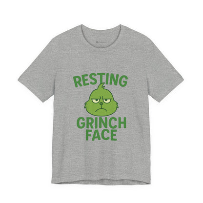 Gringe Resting Face Christmas Unisex Jersey Short Sleeve Tee T-shirt