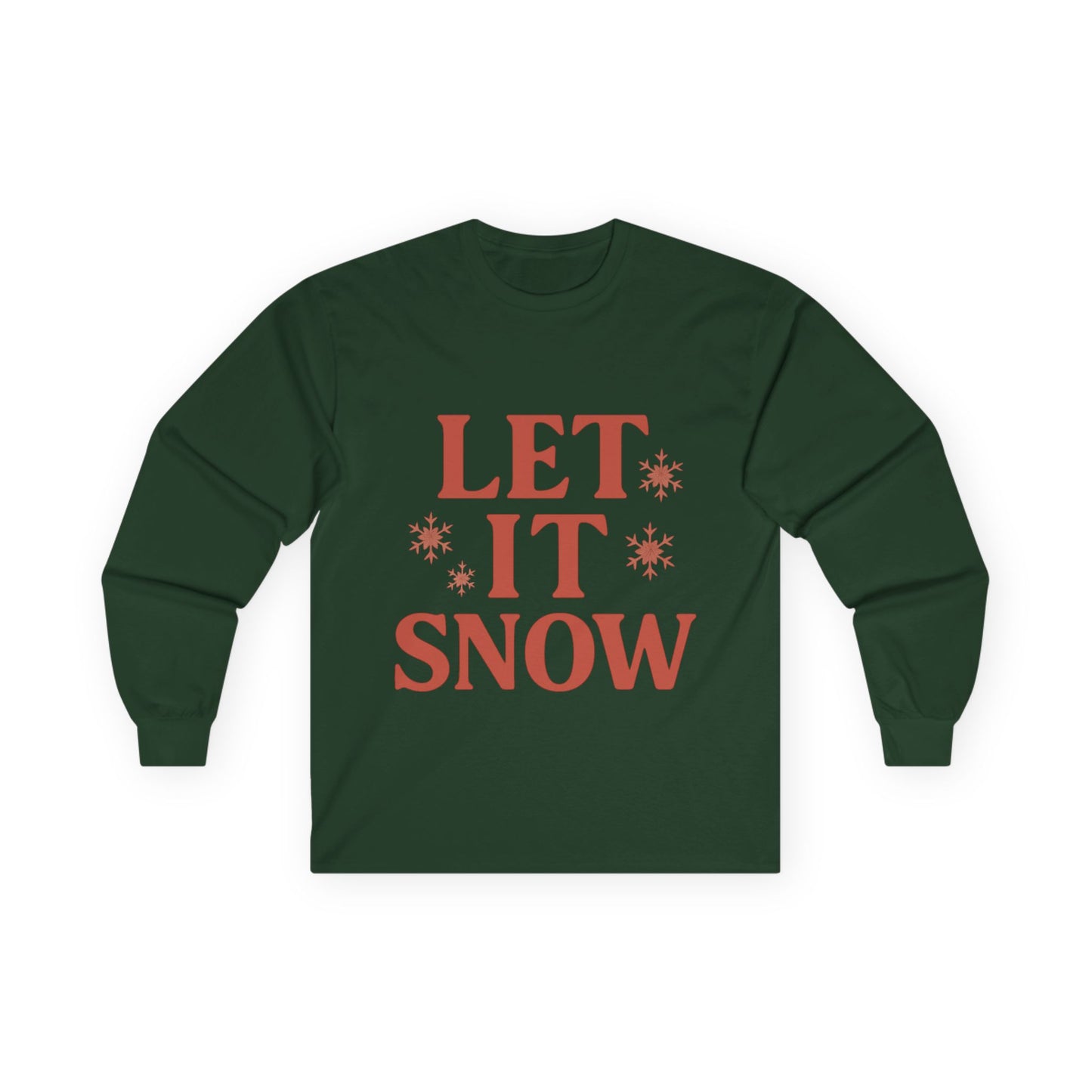 Let It Snow Christmas Unisex Ultra Cotton Long Sleeve Tee T-shirt