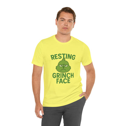Gringe Resting Face Christmas Unisex Jersey Short Sleeve Tee T-shirt