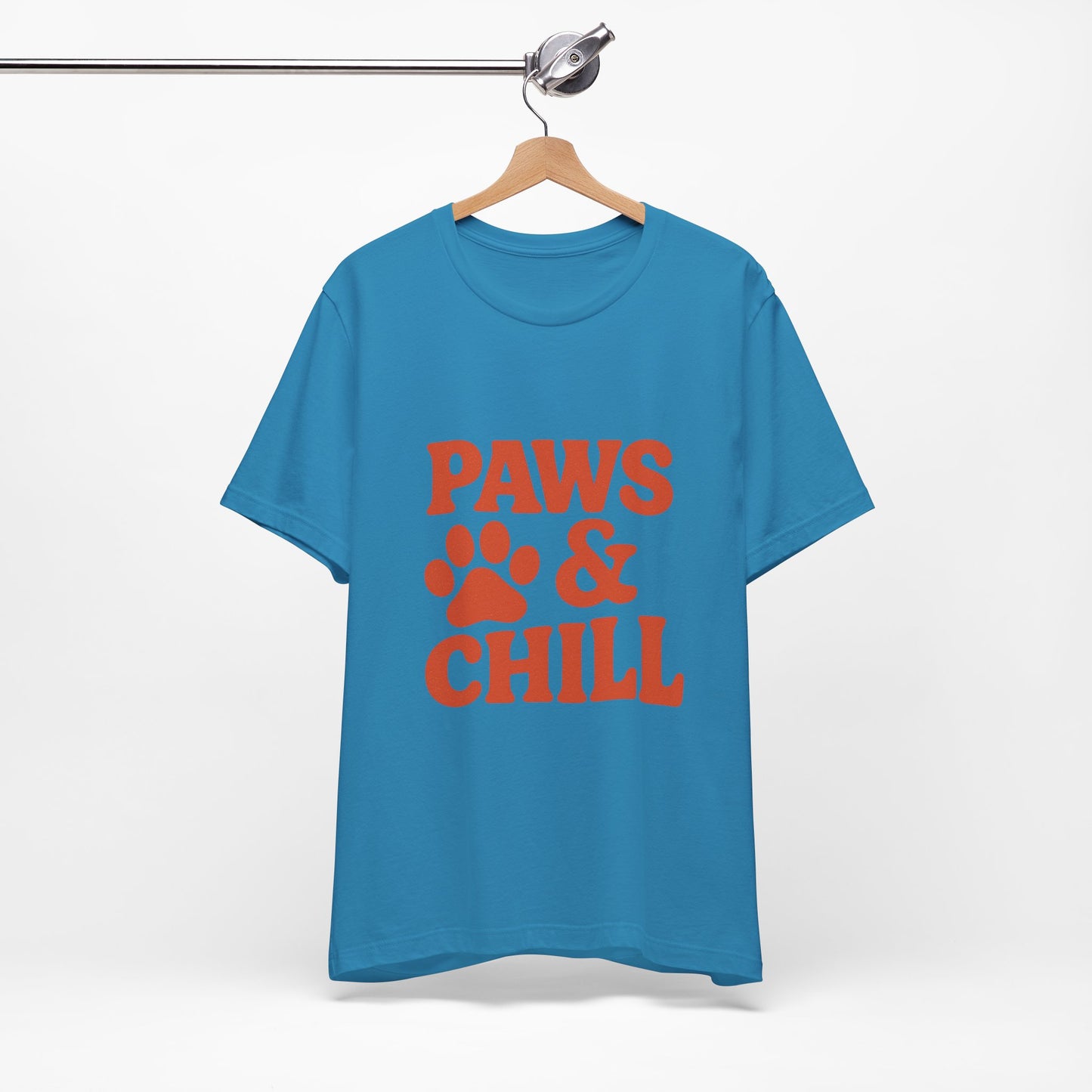 Paws and Chill Pet Lovers Unisex Jersey Short Sleeve Tee T-shirt