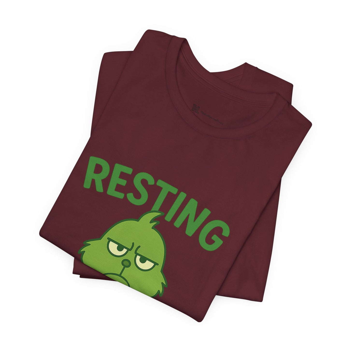 Gringe Resting Face Christmas Unisex Jersey Short Sleeve Tee T-shirt