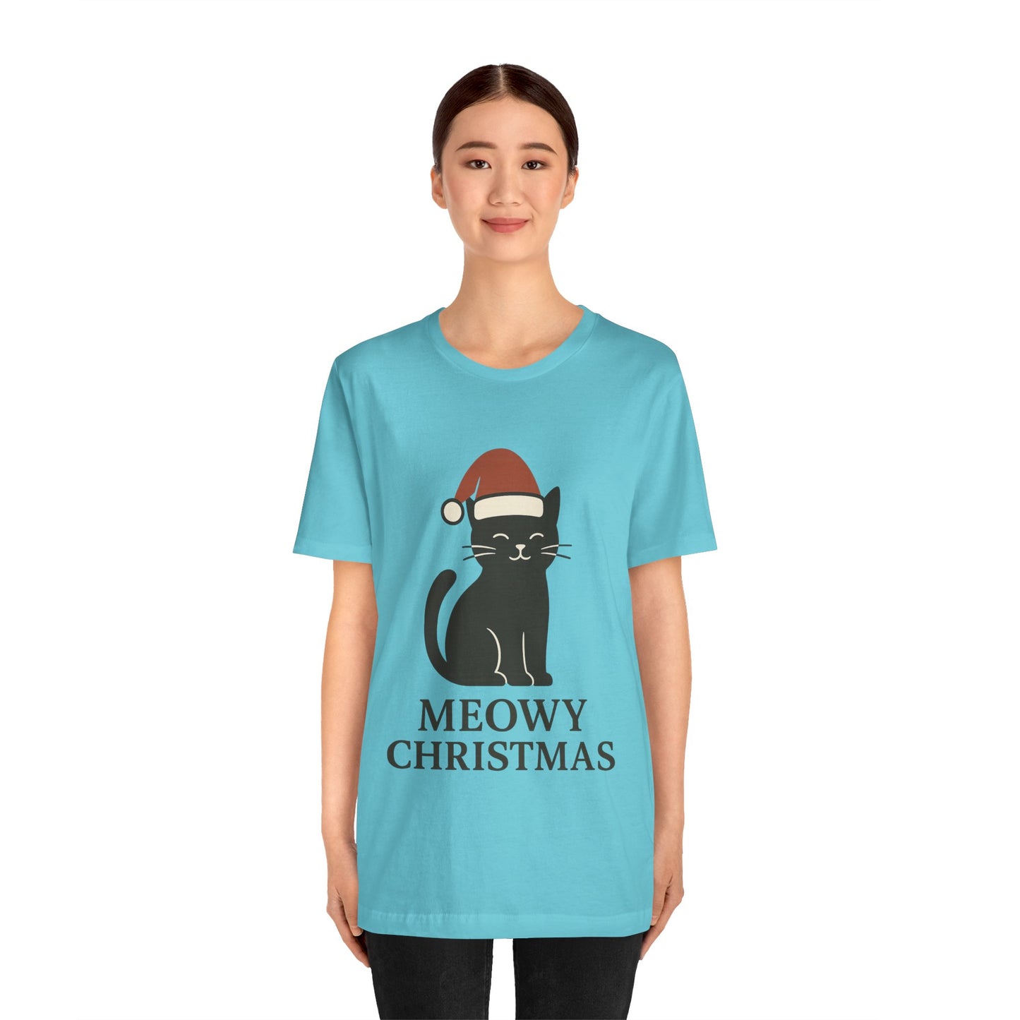 Meowy Christmas Unisex Jersey Short Sleeve Tee T-shirt