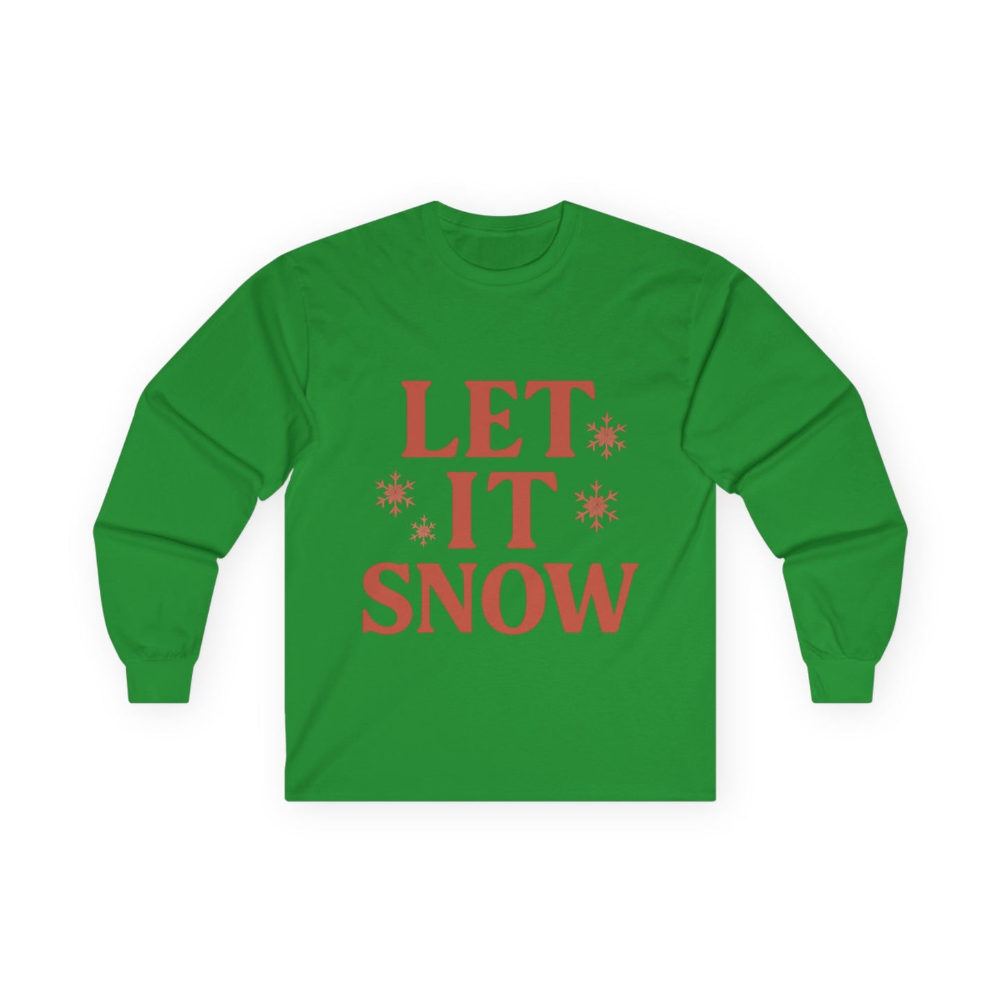 Let It Snow Christmas Unisex Ultra Cotton Long Sleeve Tee T-shirt