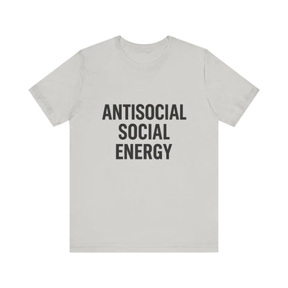 Antisocial Social Energy Unisex Jersey Short Sleeve Tee T-shirt