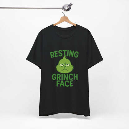 Gringe Resting Face Christmas Unisex Jersey Short Sleeve Tee T-shirt