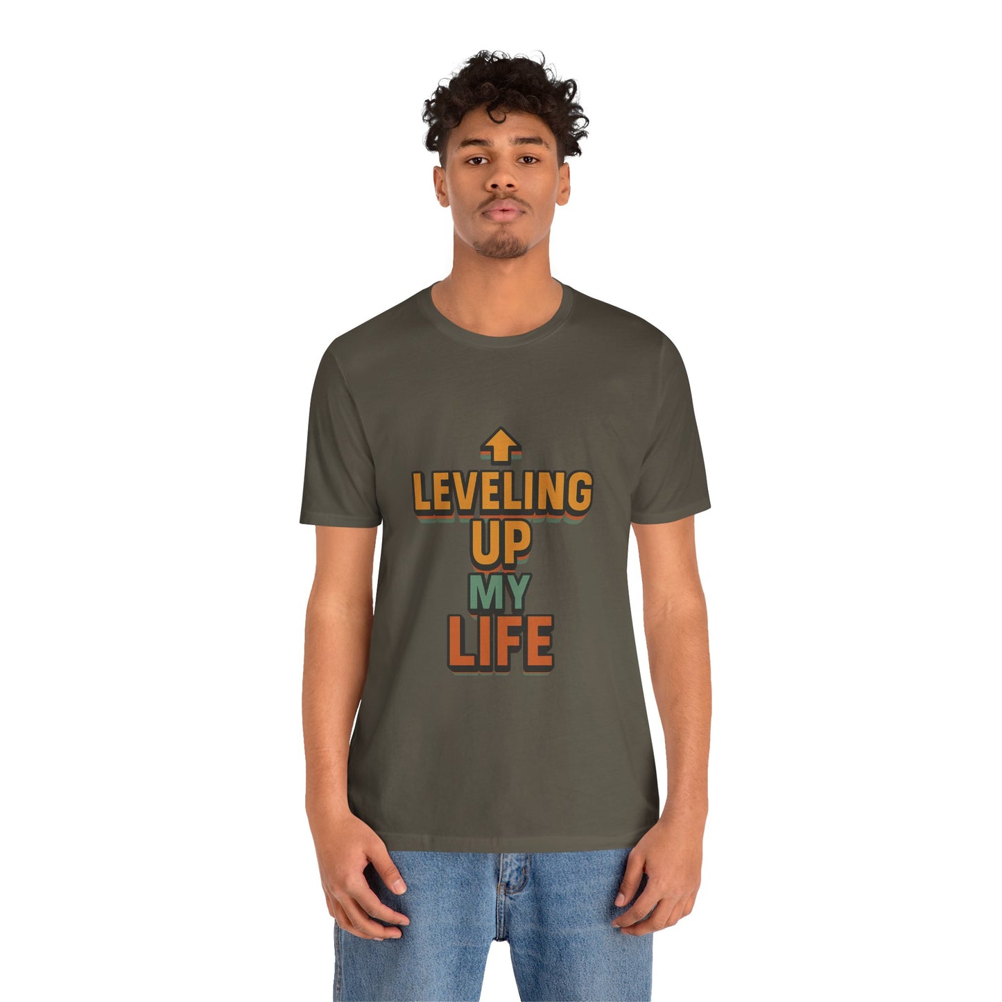 Leveling Up My Life Unisex Jersey Short Sleeve Tee T-shirt