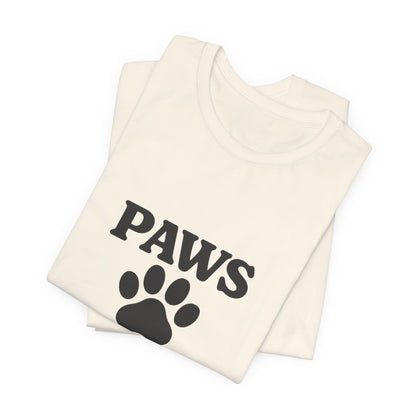 Paws Before Coffee Unisex Jersey Short Sleeve Tee T-shirt