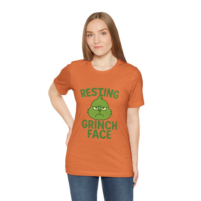 Gringe Resting Face Christmas Unisex Jersey Short Sleeve Tee T-shirt