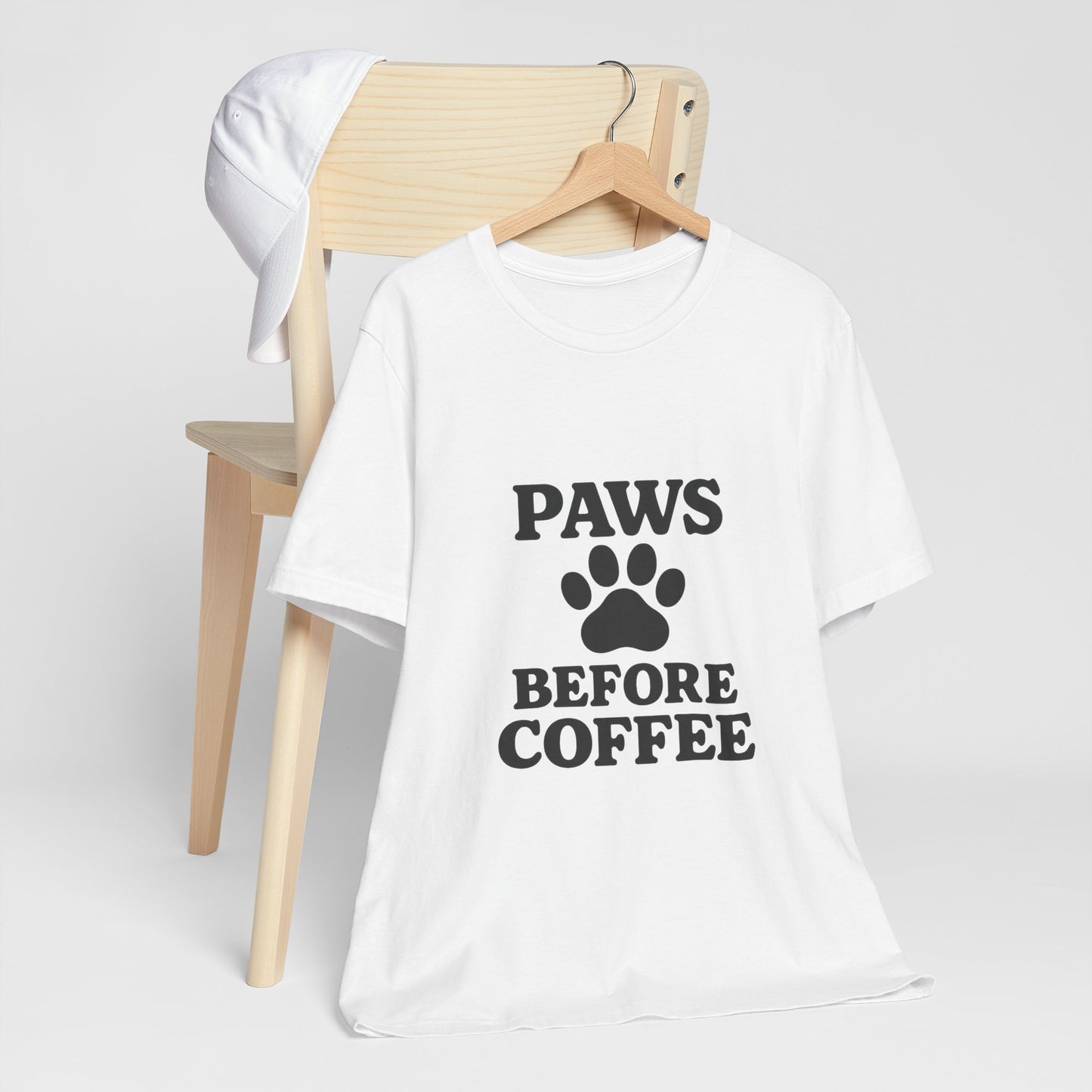 Paws Before Coffee Unisex Jersey Short Sleeve Tee T-shirt