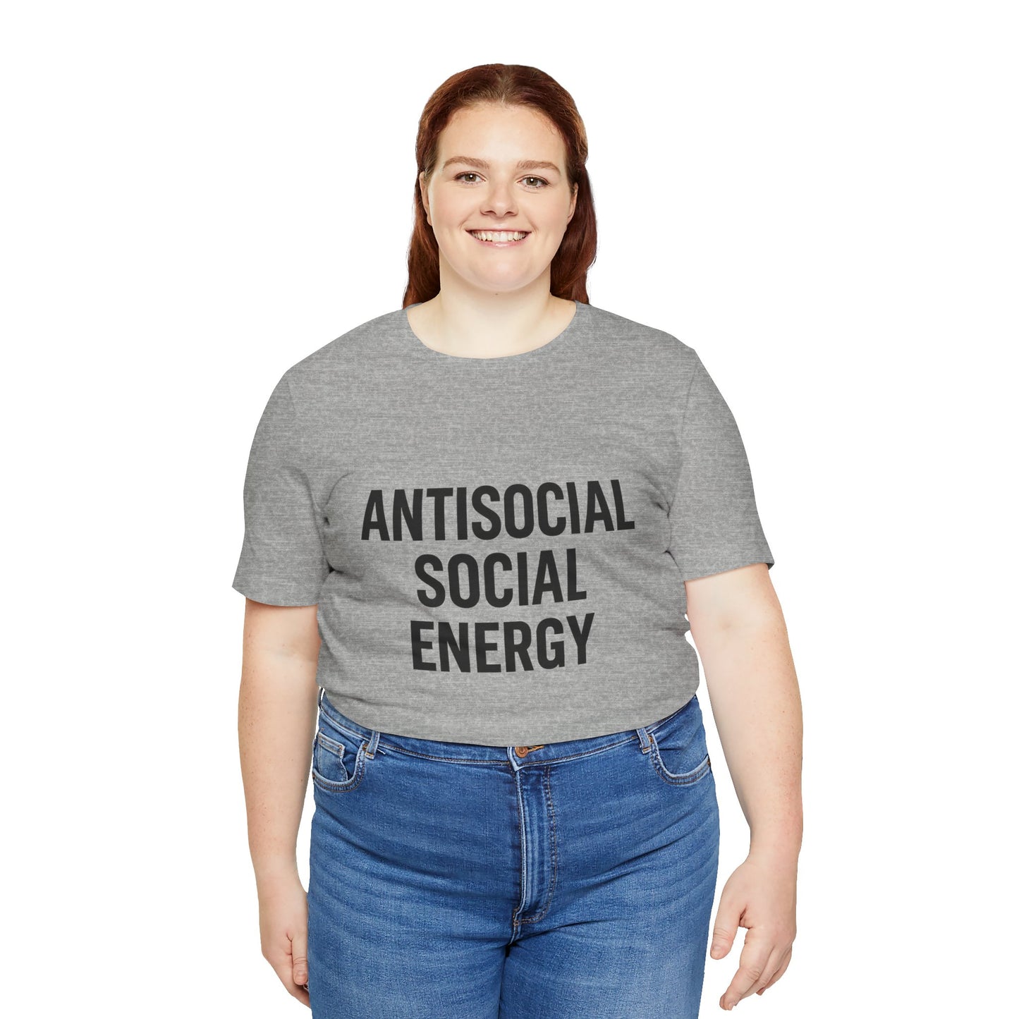 Antisocial Social Energy Unisex Jersey Short Sleeve Tee T-shirt