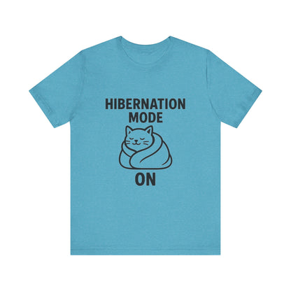 Hibernation Mode On Cat Unisex Jersey Short Sleeve Tee T-shirt