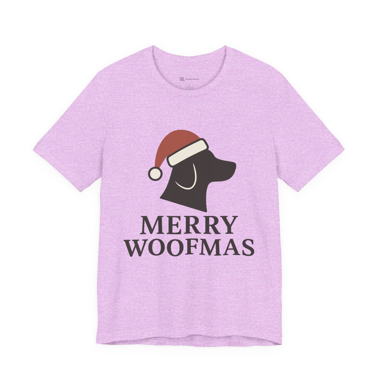Merry Woofmas Christmas Unisex Jersey Short Sleeve Tee T-shirt