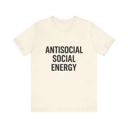 Antisocial Social Energy Unisex Jersey Short Sleeve Tee T-shirt