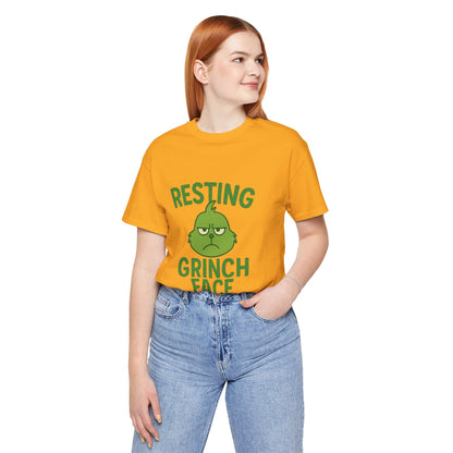 Gringe Resting Face Christmas Unisex Jersey Short Sleeve Tee T-shirt
