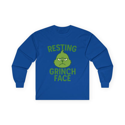 Gringe Face Christmas Unisex Ultra Cotton Long Sleeve Tee T-shirt