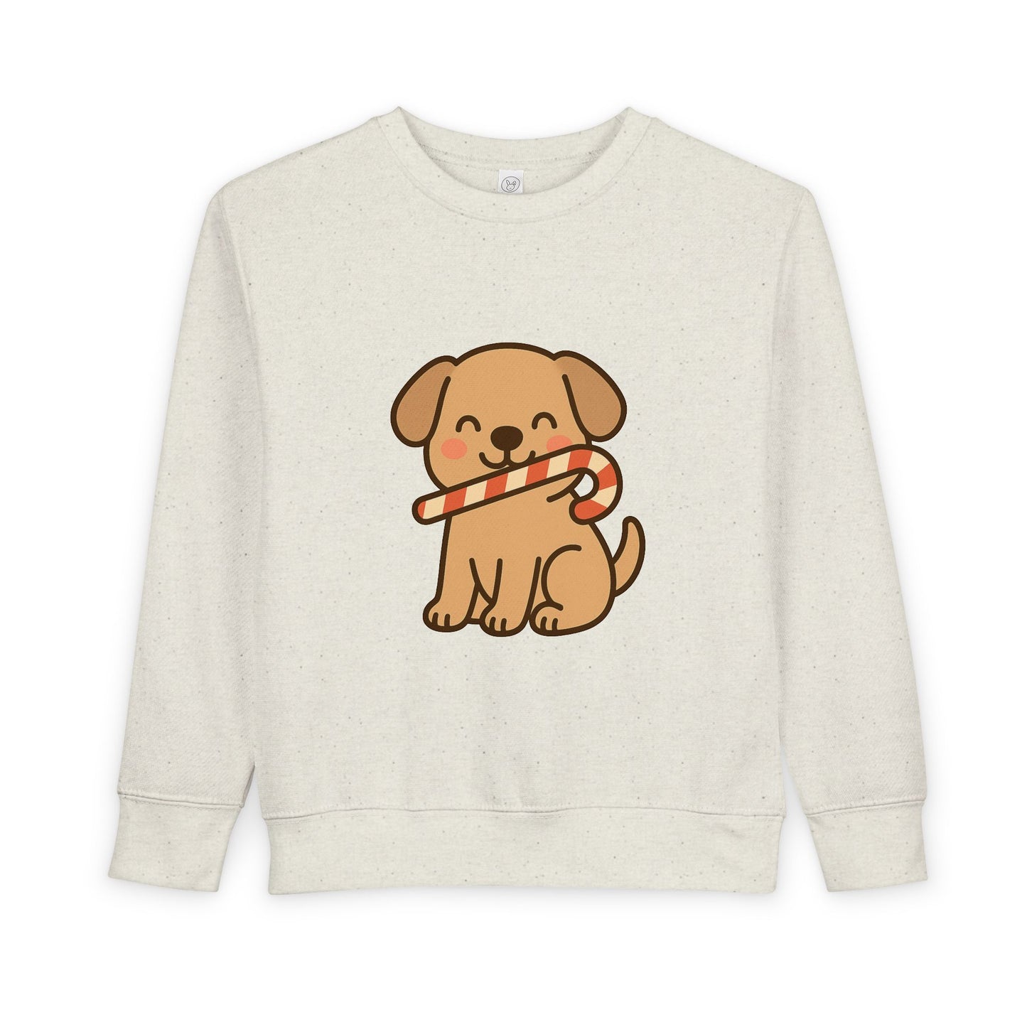 Dog Candy Cane Christmas Toddler Sweatshirt