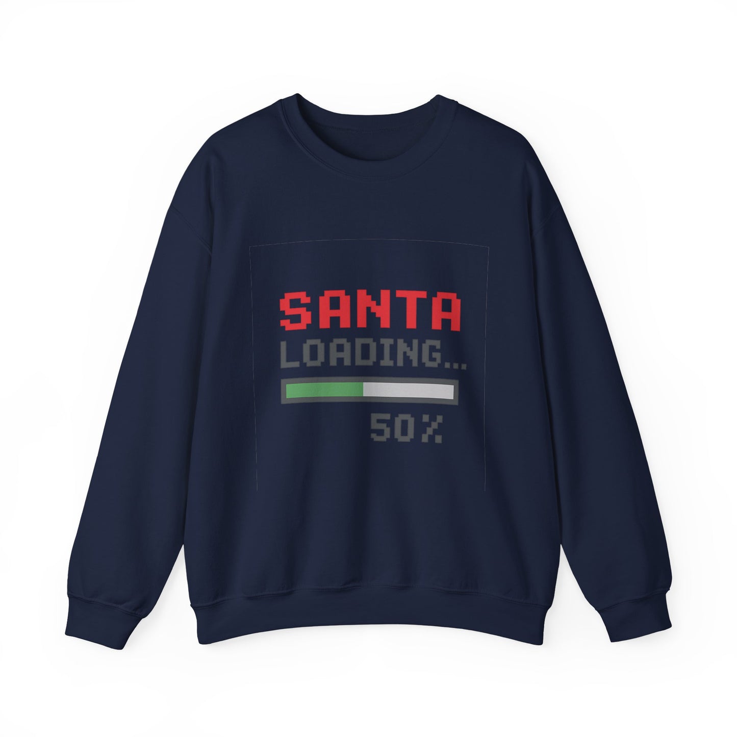Santa Loading Bar Christmas Unisex Heavy Blend™ Crewneck Sweatshirt