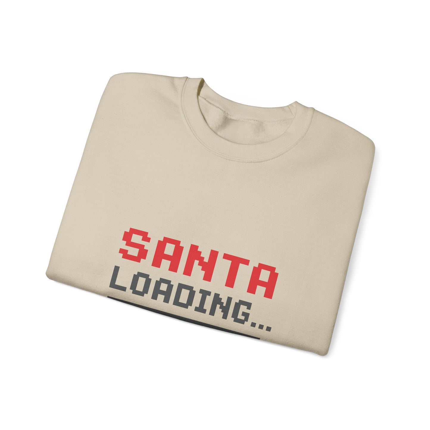 Santa Loading Bar Christmas Unisex Heavy Blend™ Crewneck Sweatshirt