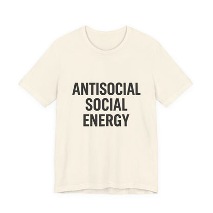 Antisocial Social Energy Unisex Jersey Short Sleeve Tee T-shirt
