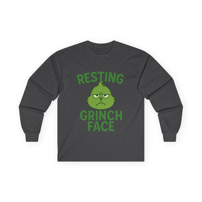 Gringe Face Christmas Unisex Ultra Cotton Long Sleeve Tee T-shirt