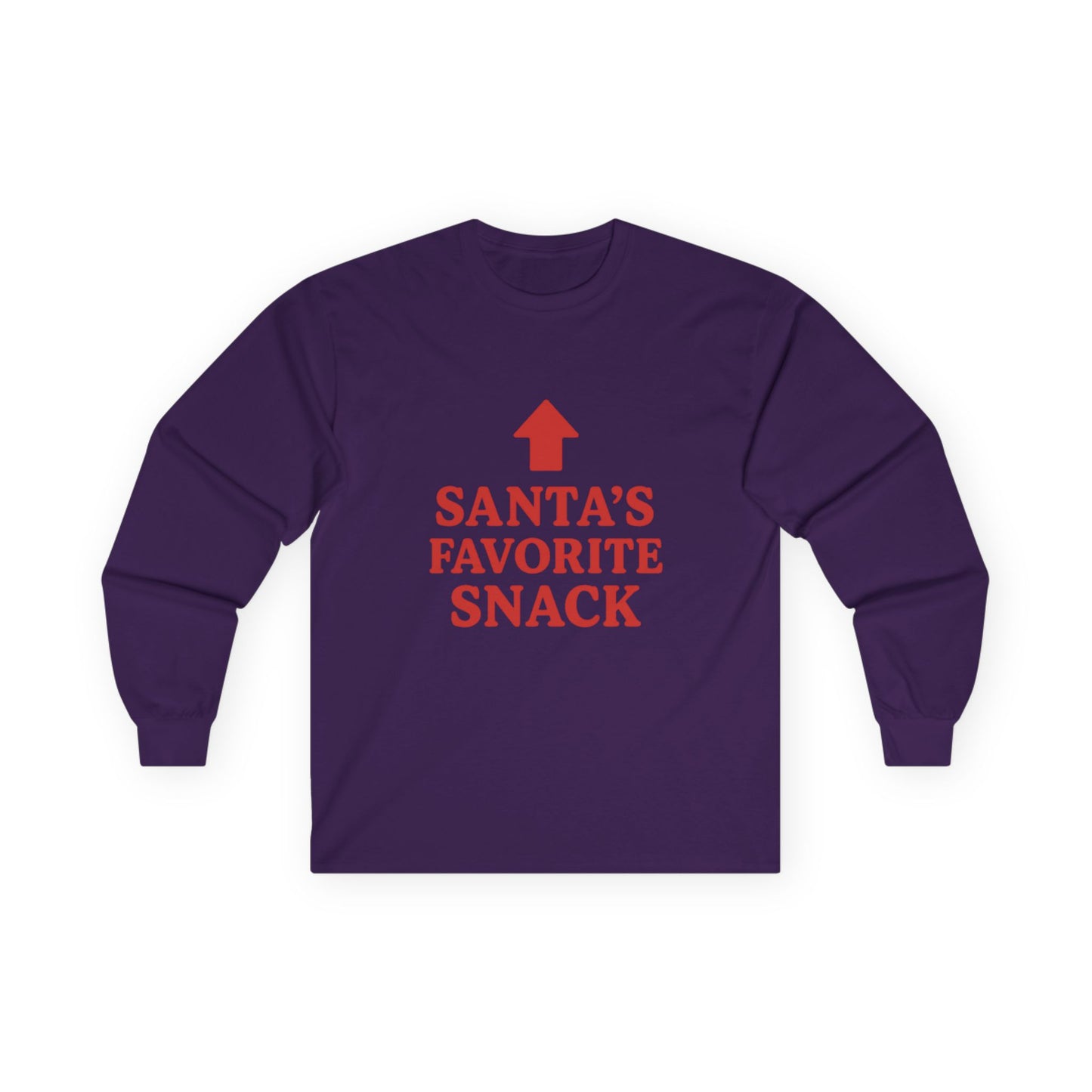 Santa's Favorite Snack Christmas Unisex Ultra Cotton Long Sleeve Tee