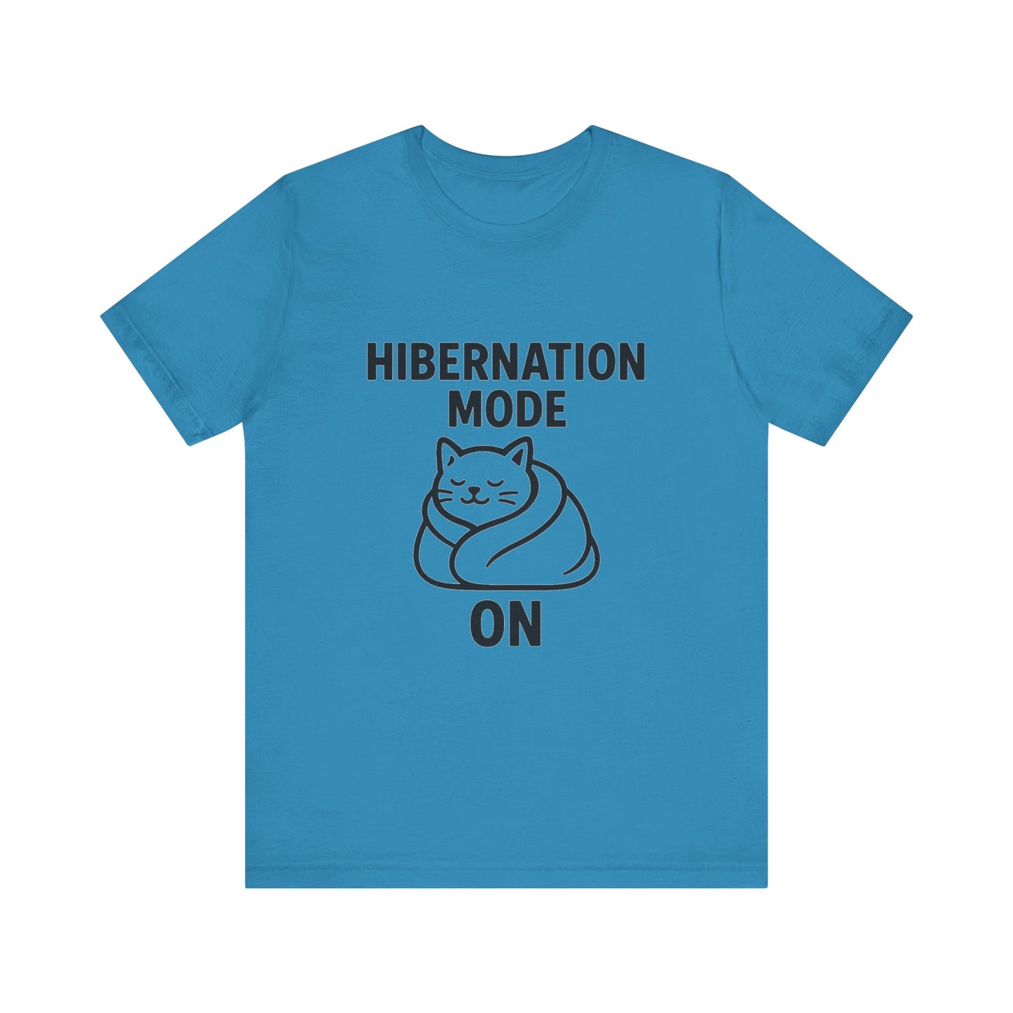 Hibernation Mode On Cat Unisex Jersey Short Sleeve Tee T-shirt
