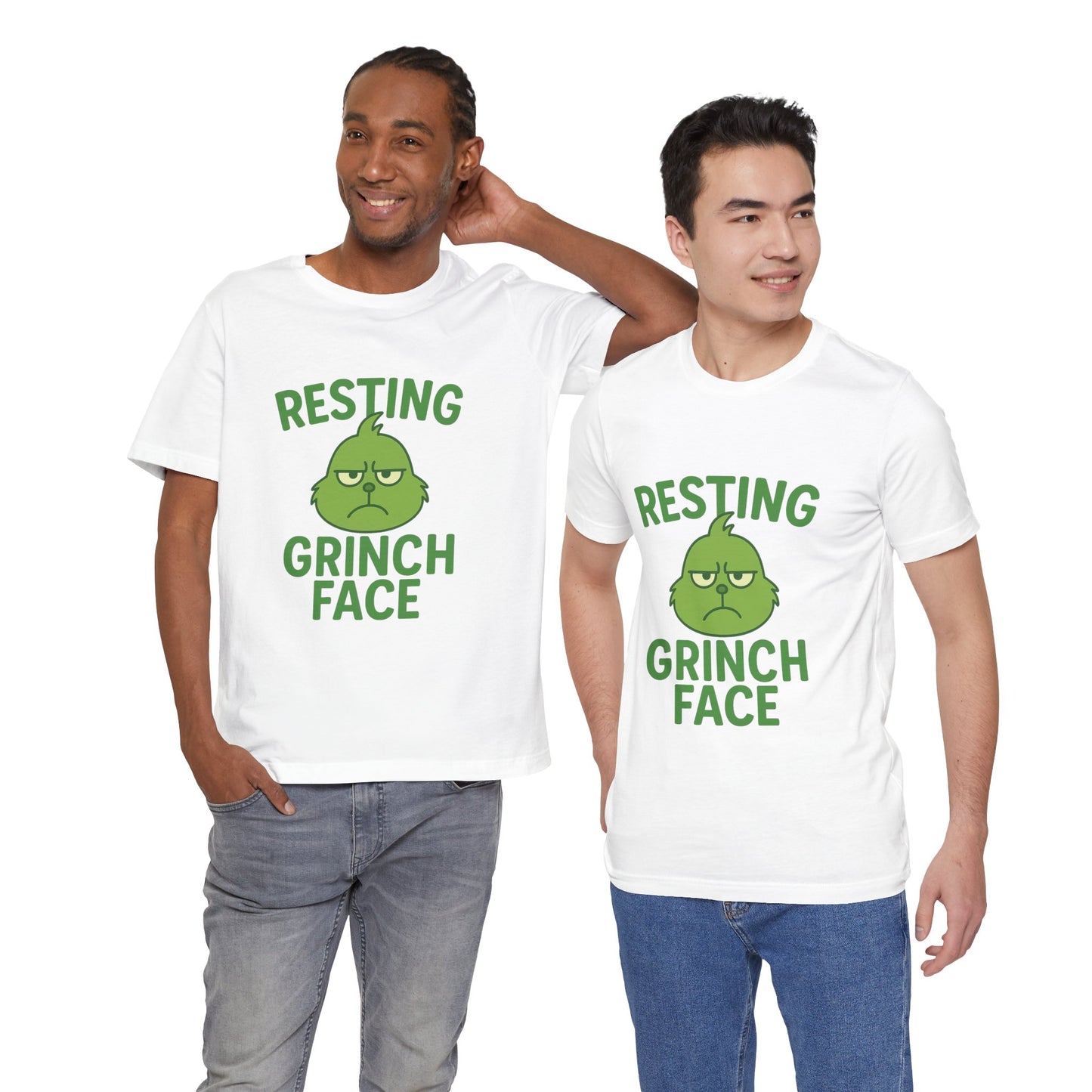 Gringe Resting Face Christmas Unisex Jersey Short Sleeve Tee T-shirt