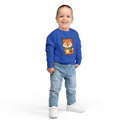 Christmas Foxy Scarf Toddler Sweatshirt