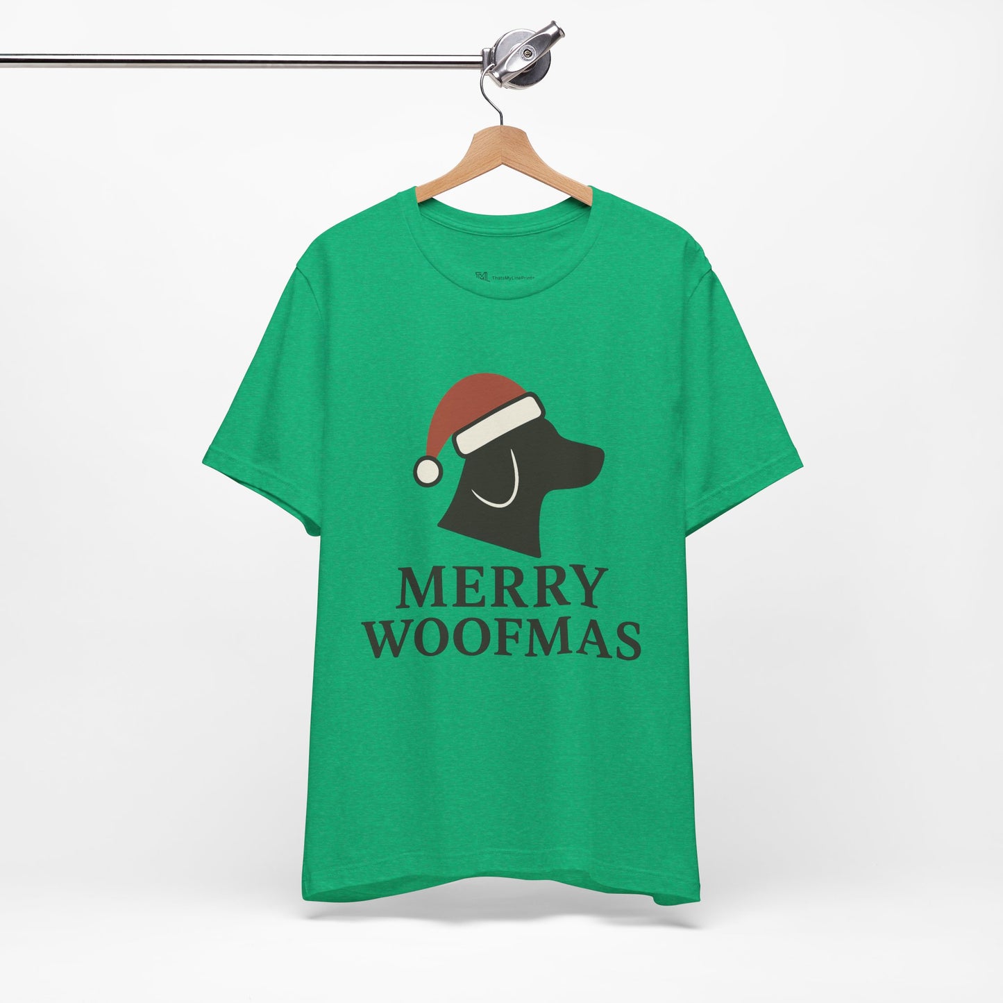 Merry Woofmas Christmas Unisex Jersey Short Sleeve Tee T-shirt