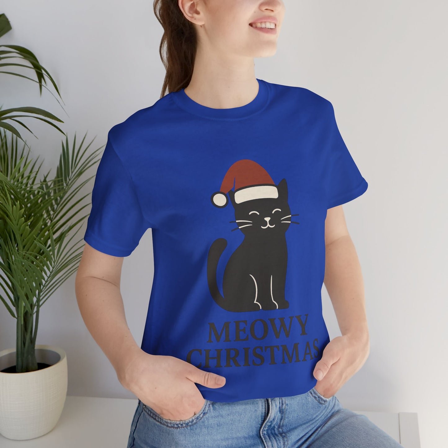 Meowy Christmas Unisex Jersey Short Sleeve Tee T-shirt