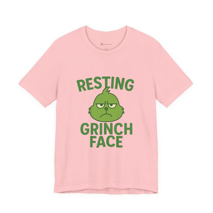 Gringe Resting Face Christmas Unisex Jersey Short Sleeve Tee T-shirt