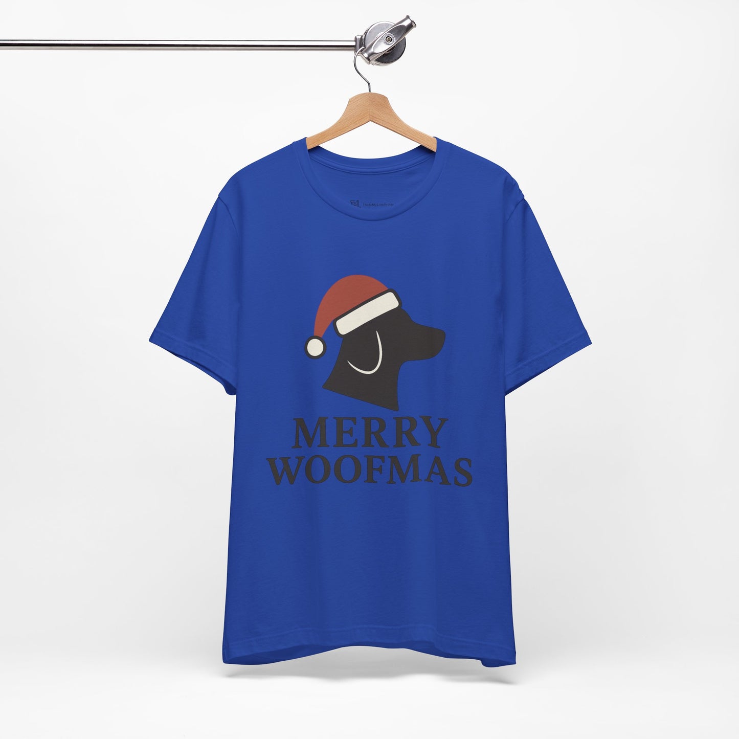 Merry Woofmas Christmas Unisex Jersey Short Sleeve Tee T-shirt