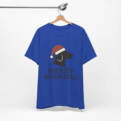 Merry Woofmas Christmas Unisex Jersey Short Sleeve Tee T-shirt