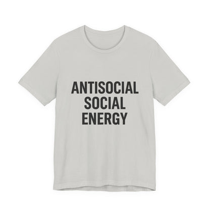Antisocial Social Energy Unisex Jersey Short Sleeve Tee T-shirt