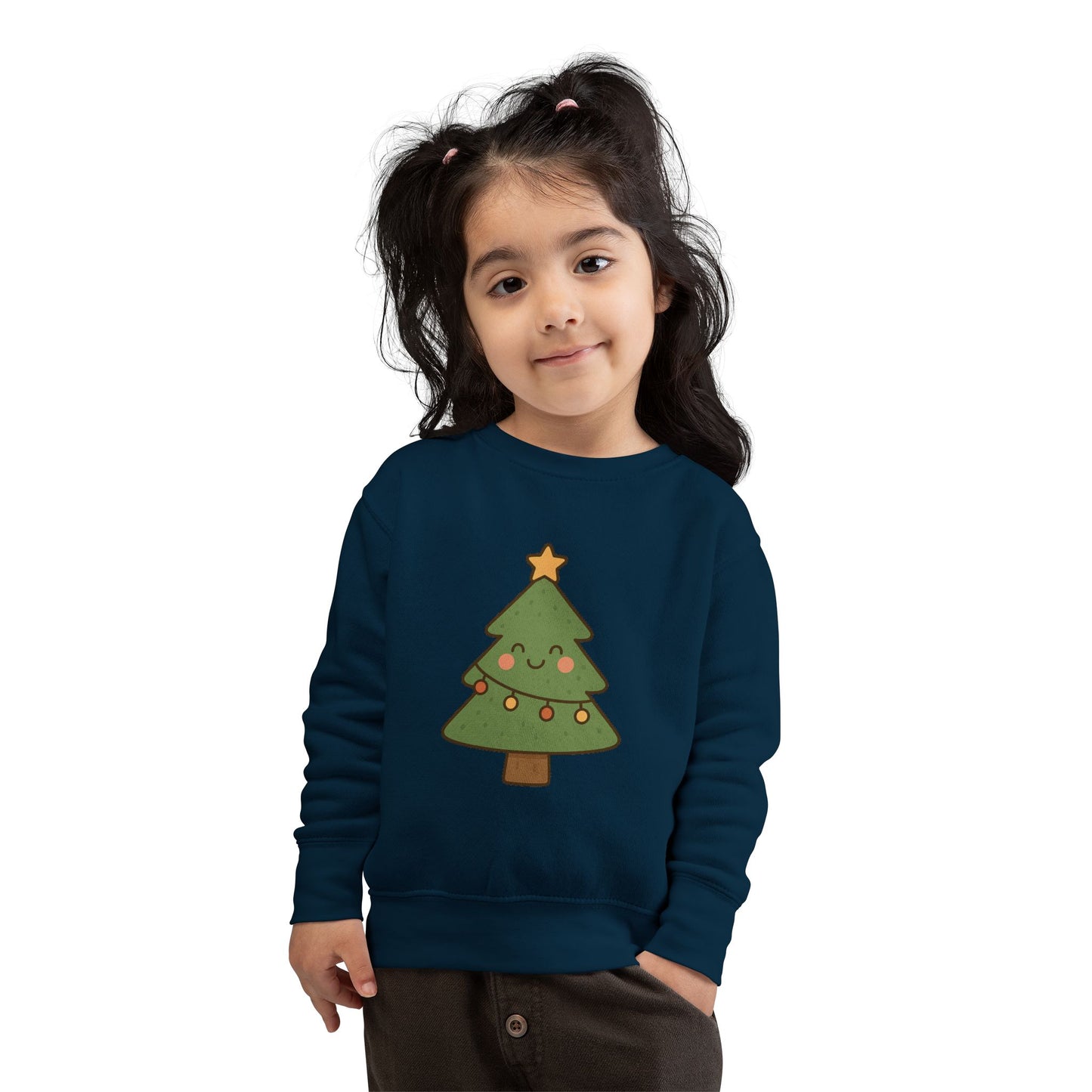 Christmas Tree With Lights Toddler Sweatshirt