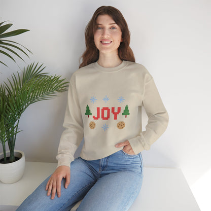 Christmas Joy In Pixel Unisex Heavy Blend™ Crewneck Sweatshirt