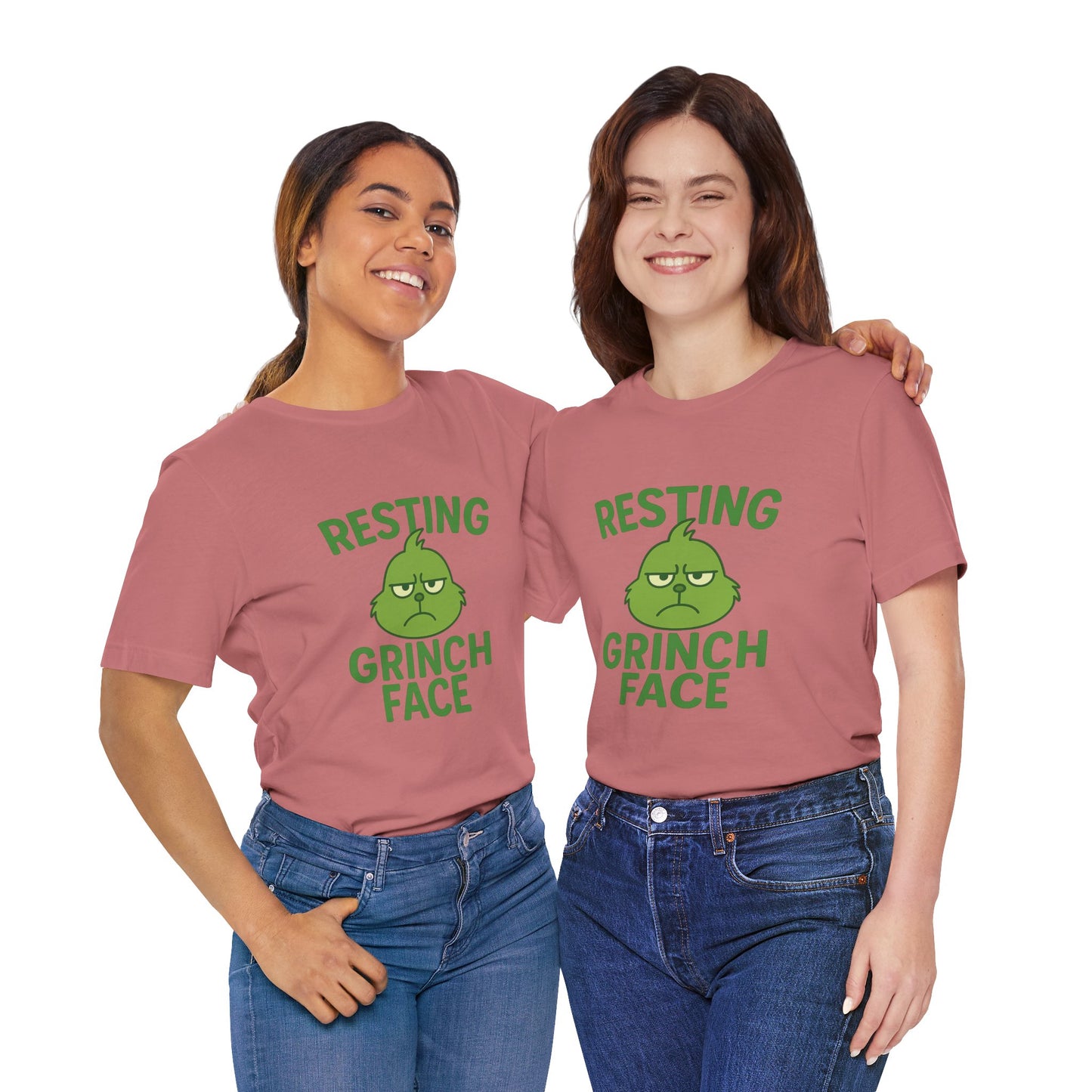 Gringe Resting Face Christmas Unisex Jersey Short Sleeve Tee T-shirt