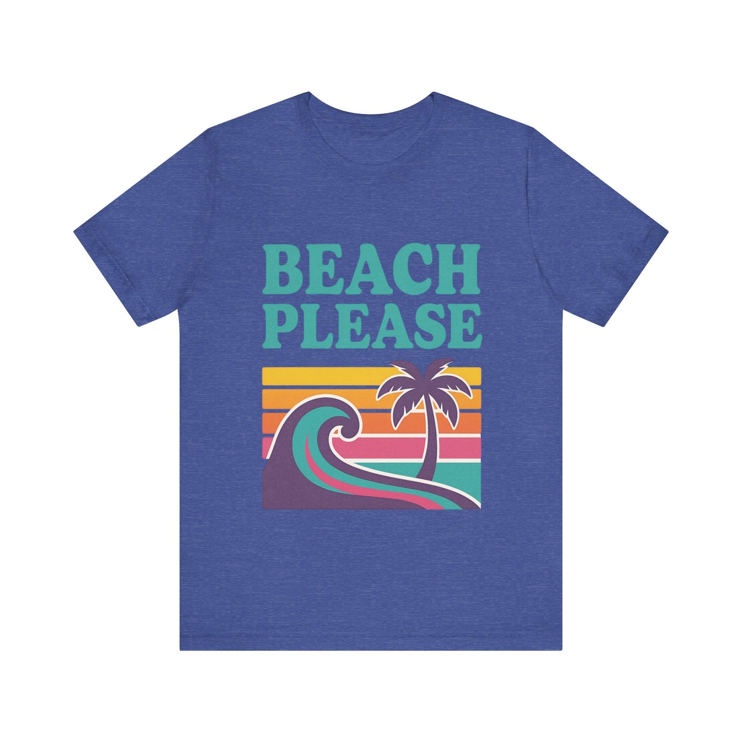 Beach Please Palm Trees Unisex Short Sleeve Tee T-shirt