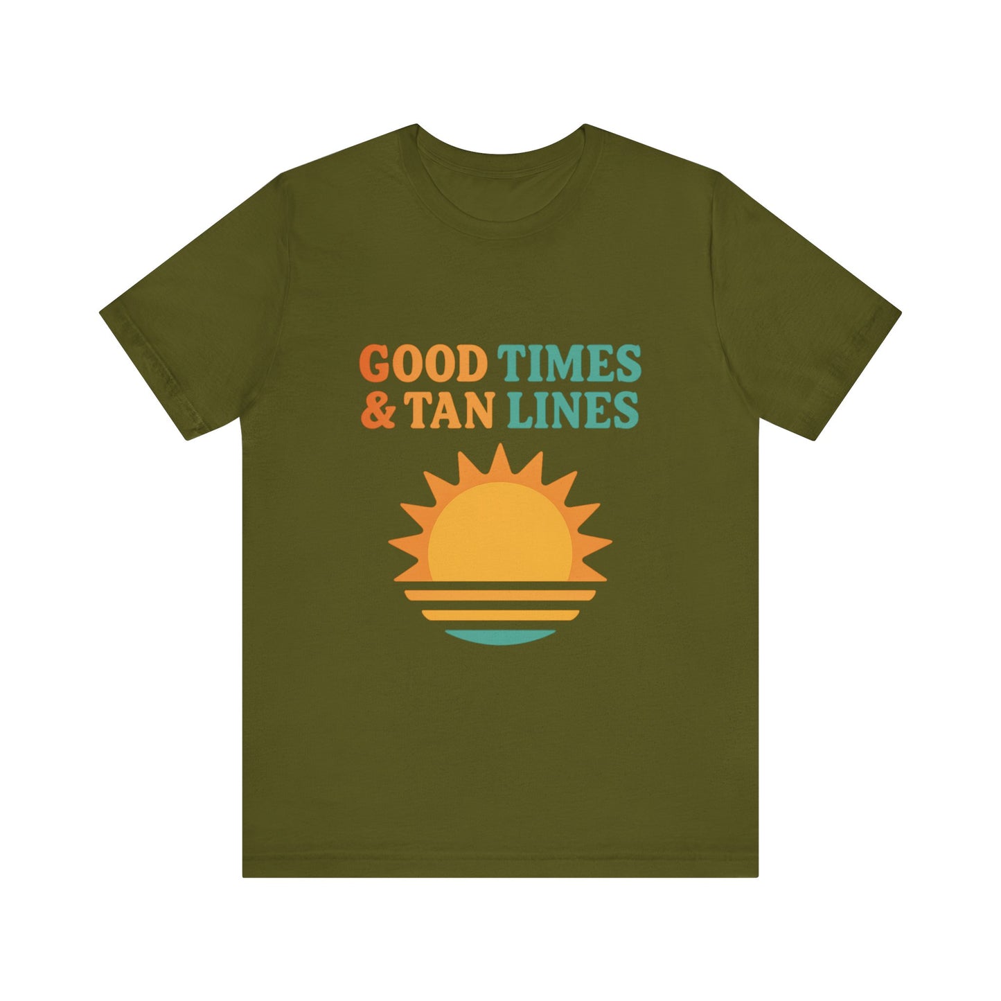 Good Times, Tan Lines Summer Unisex Jersey Short Sleeve Tee T-shirt