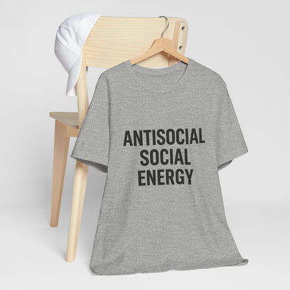 Antisocial Social Energy Unisex Jersey Short Sleeve Tee T-shirt