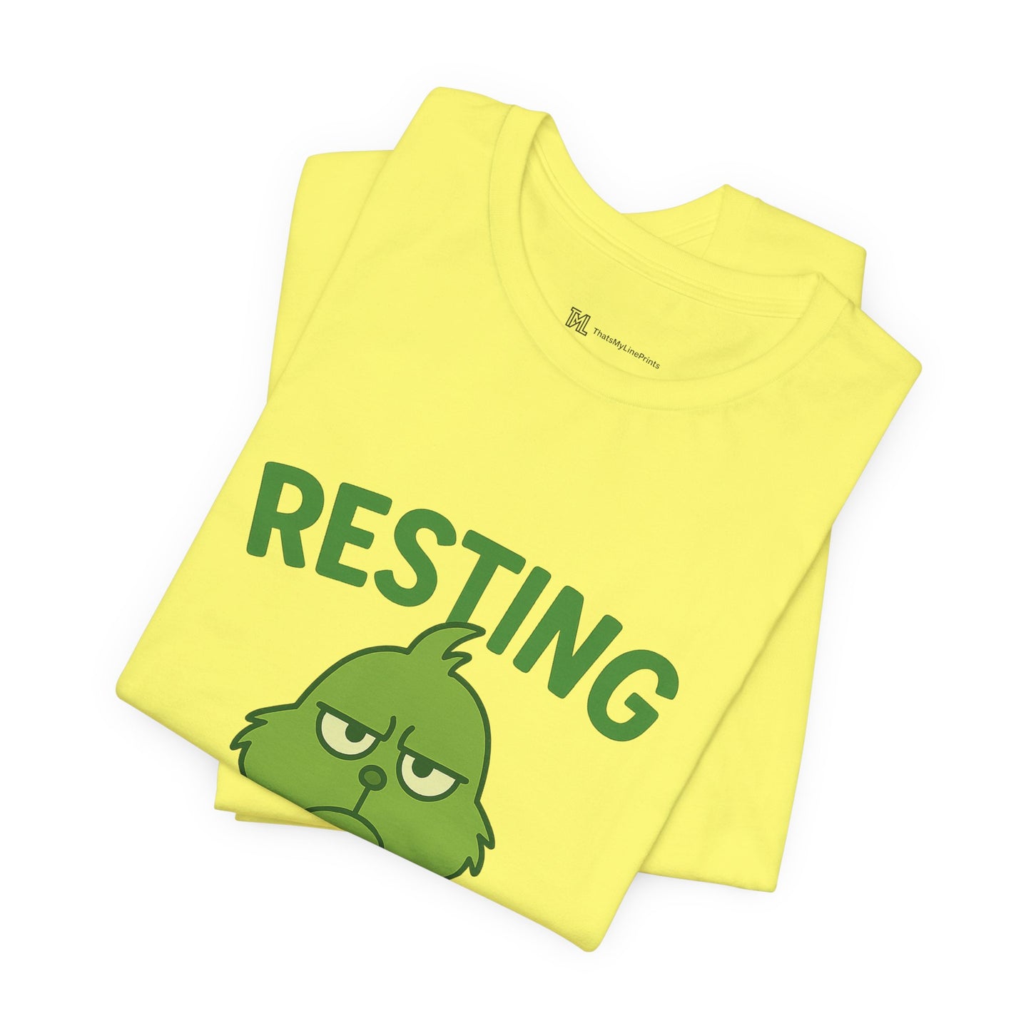 Gringe Resting Face Christmas Unisex Jersey Short Sleeve Tee T-shirt
