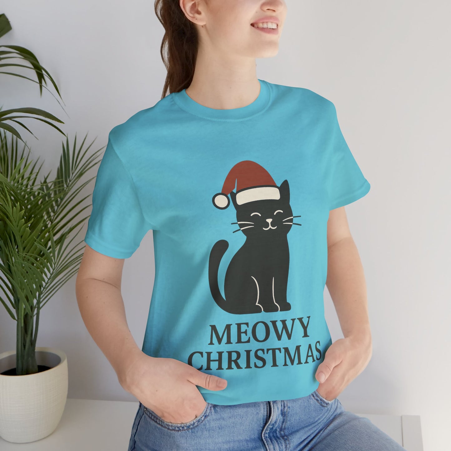 Meowy Christmas Unisex Jersey Short Sleeve Tee T-shirt