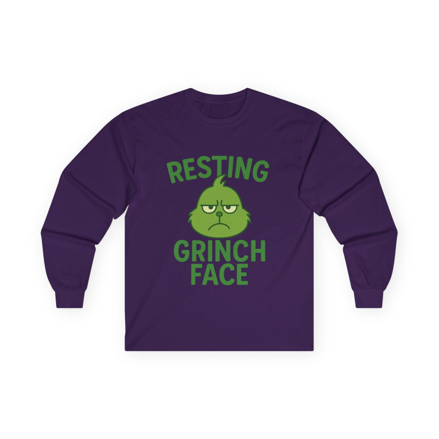 Gringe Face Christmas Unisex Ultra Cotton Long Sleeve Tee T-shirt