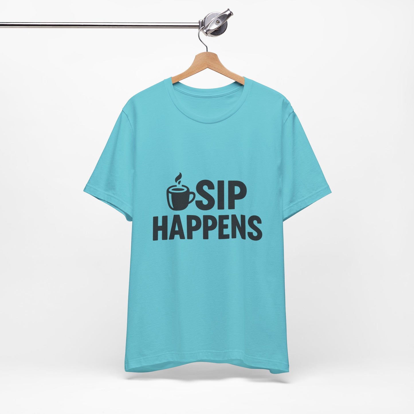 Sip Happens Minimal Edition Unisex Jersey Short Sleeve Tee T-shirt