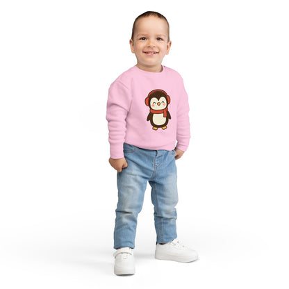 Christmas Winter Penguin Toddler Sweatshirt