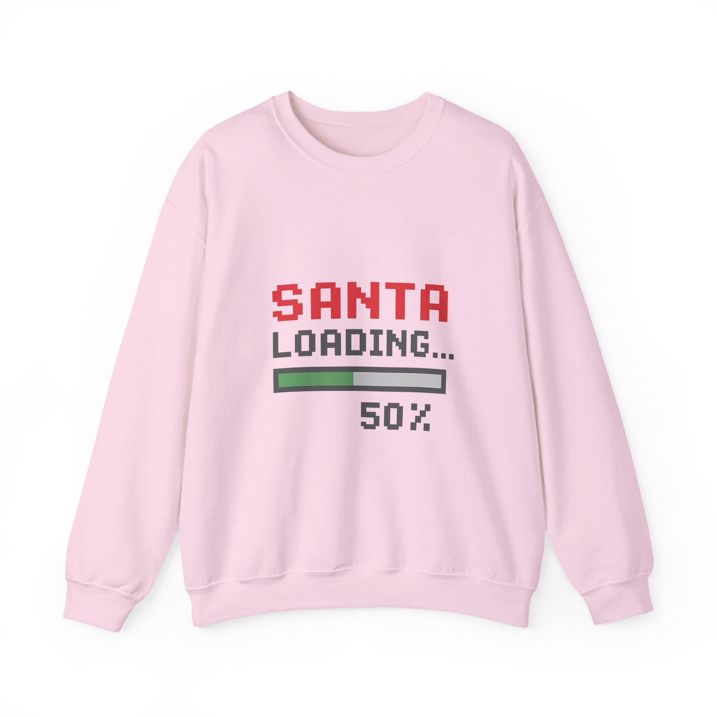 Santa Loading Bar Christmas Unisex Heavy Blend™ Crewneck Sweatshirt