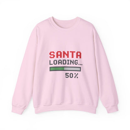 Santa Loading Bar Christmas Unisex Heavy Blend™ Crewneck Sweatshirt